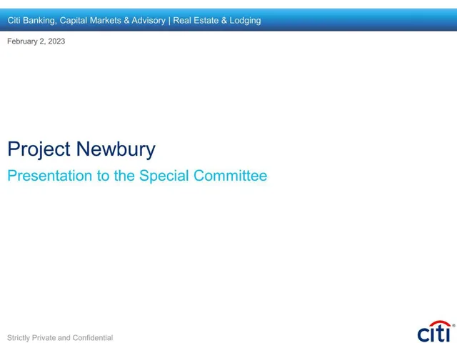 Citi — Project Newbury deck cover