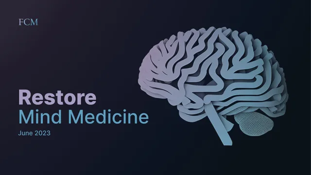 Freeman Capital Management — Restore Mind Medicine investment banking deck cover