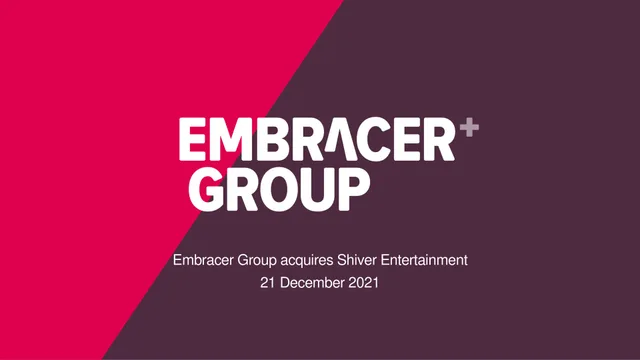 Embracer Group investment banking deck cover
