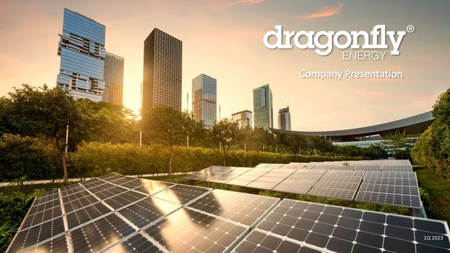 Dragonfly Energy investment banking deck cover