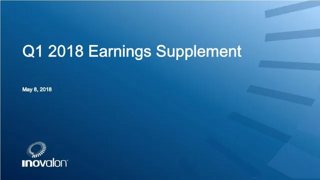 Inovalon — Q1 2018 Earnings Supplement investment banking deck cover