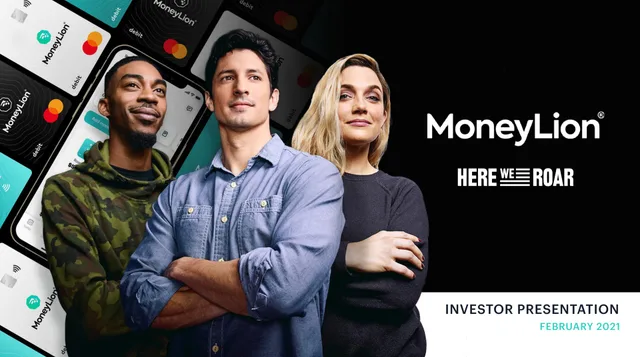Moneylion — Title Slide investment banking deck cover
