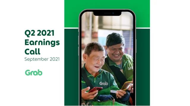 Grab — Q2 2021 Earnings Call investment banking deck cover
