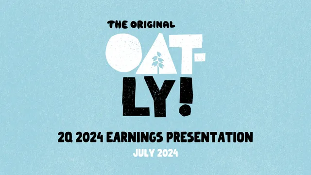 Oatly — Title Slide investment banking deck cover