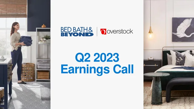 Overstock — Q2 2023 Earnings Call investment banking deck cover