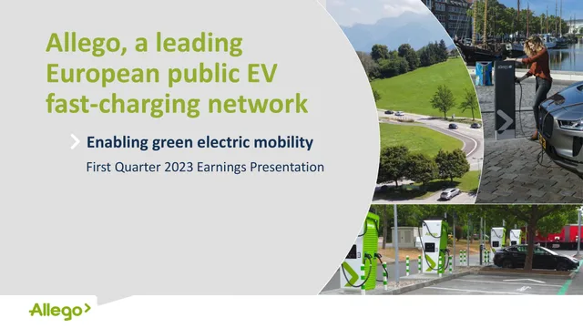 Allego — Allego, a leading European public EV fast-charging network investment banking deck cover