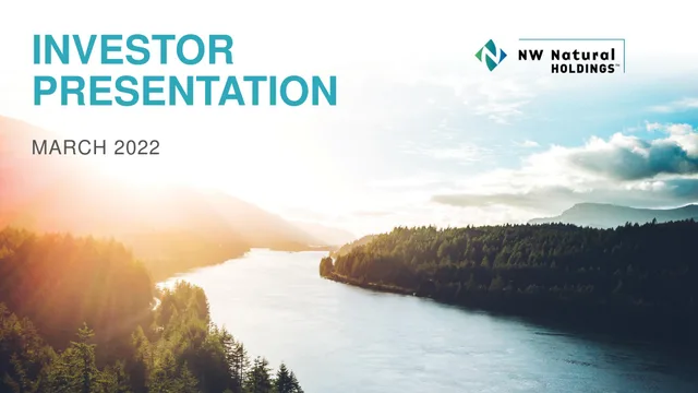 NW Natural Holdings — Investor Presentation investment banking deck cover