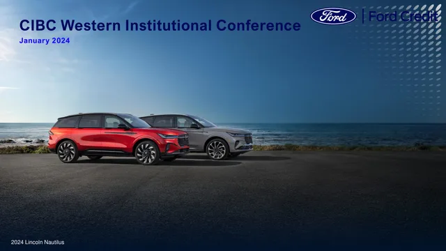 Ford — CIBC Western Institutional Conference investment banking deck cover