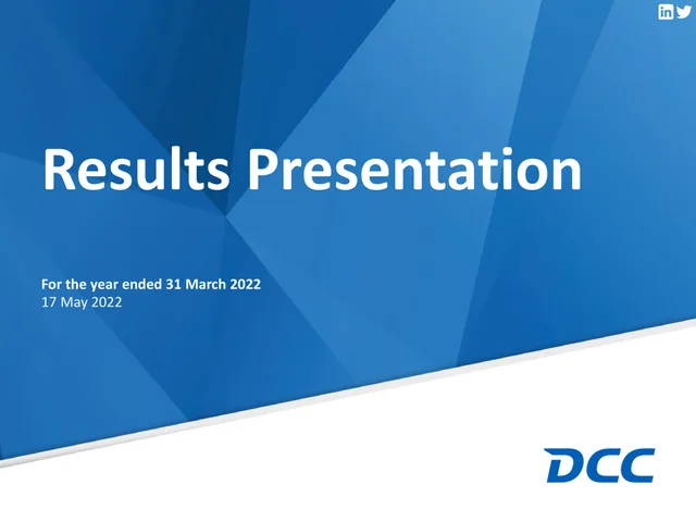 Dcc — Results Presentation investment banking deck cover