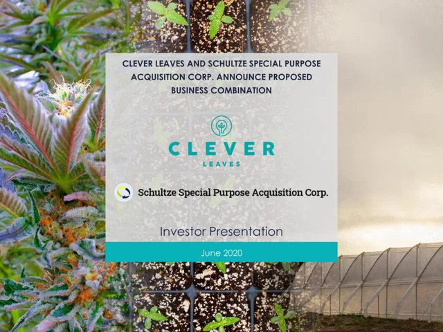 Clever Leaves — Clever Leaves And Schultze Special Purpose Acquisition Corp. Announce Proposed Business Combination investment banking deck cover