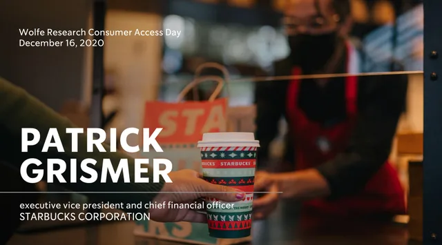 Starbucks — Patrick Grismer investment banking deck cover