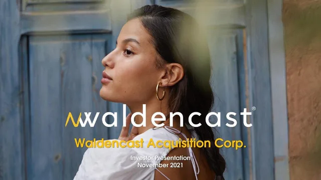 Waldencast investment banking deck cover