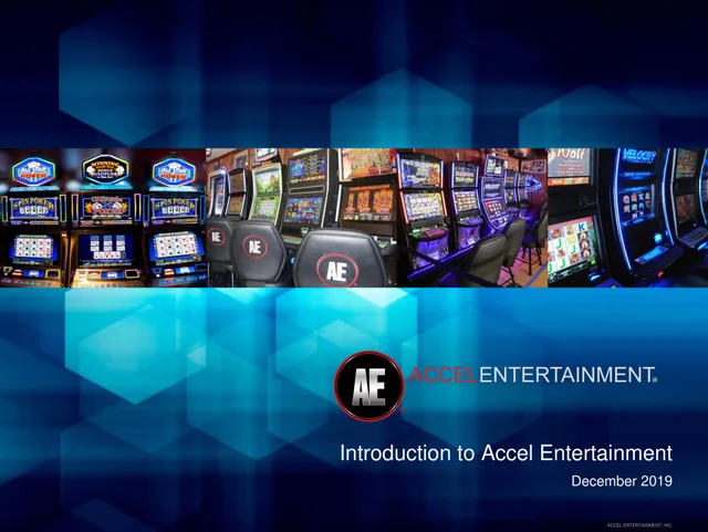 Accel Entertaiment — Introduction to Accel Entertainment investment banking deck cover