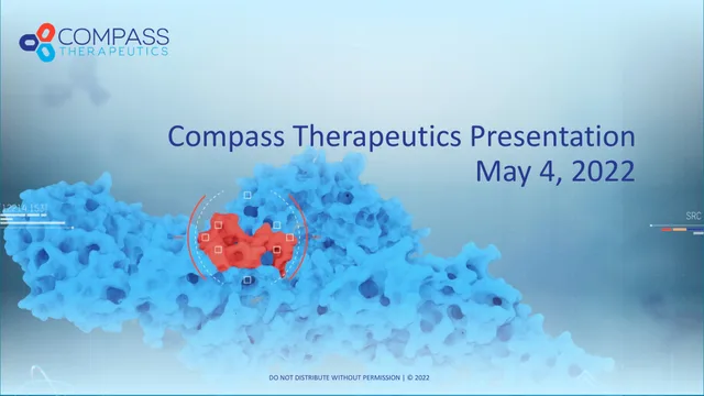 Compass Therapeutics — Compass Therapeutics Presentation investment banking deck cover