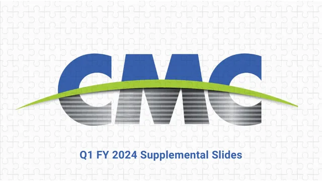 Commercial Metals Company — Cover Slide investment banking deck cover