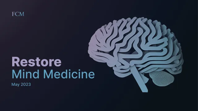 Freeman Capital Management — Restore Mind Medicine investment banking deck cover