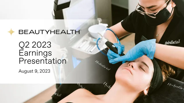 Hydrafacial — Q2 2023 Earnings Presentation investment banking deck cover