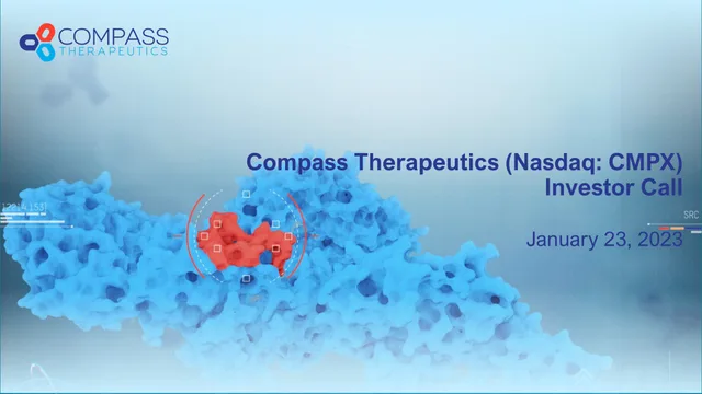 Compass Therapeutics — Compass Therapeutics (Nasdaq: CMPX) Investor Call investment banking deck cover