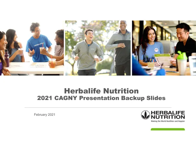 Herbalife — Herbalife Nutrition 2021 CAGNY Presentation Backup Slides investment banking deck cover
