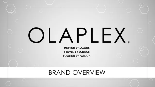 Olaplex — Brand Overview investment banking deck cover