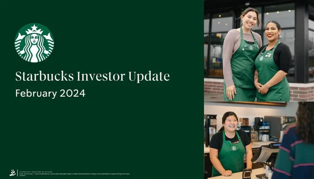 Starbucks — Starbucks Investor Update deck cover