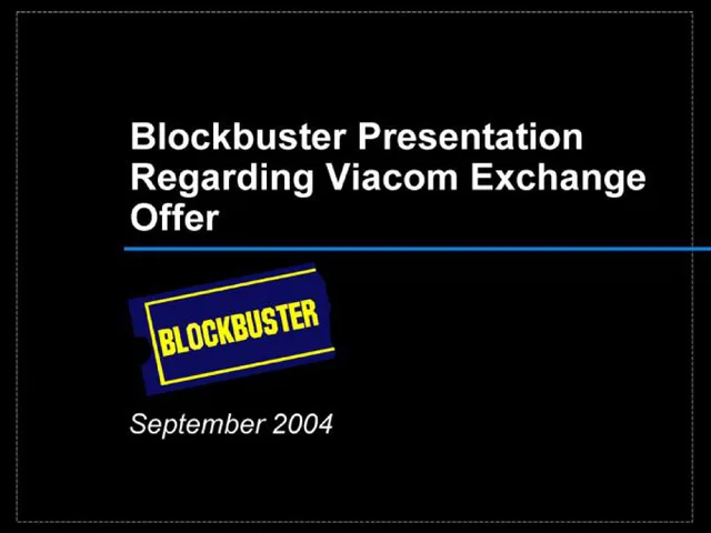 Blockbuster Video — Blockbuster Presentation Regarding Viacom Exchange Offer investment banking deck cover