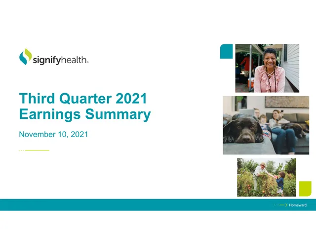 Signify Health — Third Quarter 2021 Earnings Summary investment banking deck cover