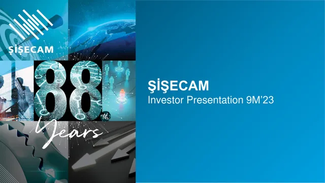 Sisecam Resources — Şi̇şecam investment banking deck cover