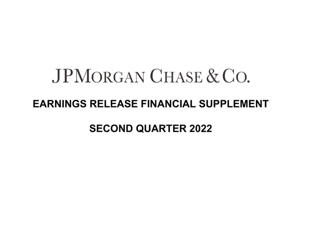 J P Morgan — Jpmorgan Chase & Co. investment banking deck cover