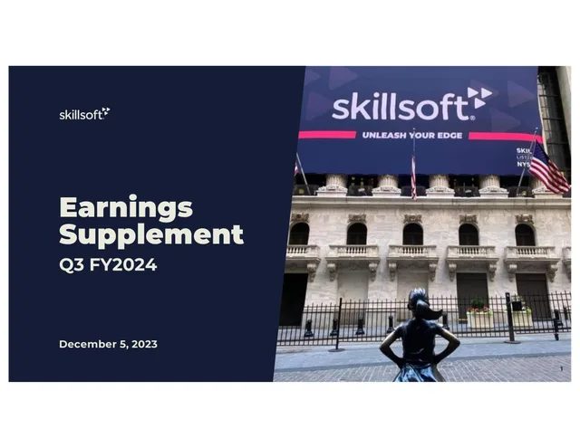 Skillsoft — Earnings Supplement investment banking deck cover