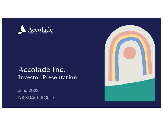 Accolade — Accolade Inc. Investor Presentation investment banking deck cover