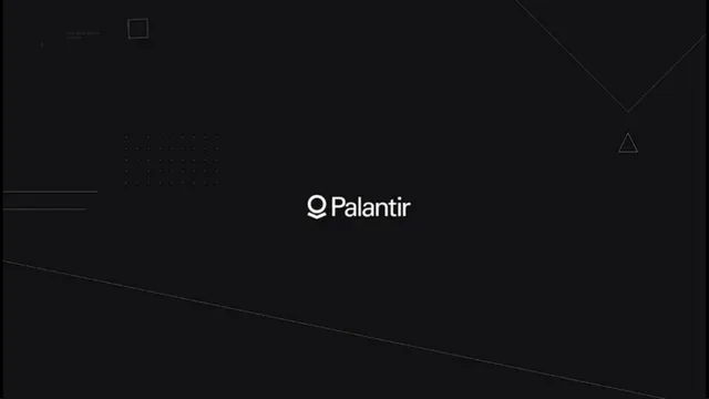 Palantir — Cover Slide investment banking deck cover