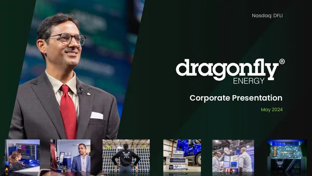 Dragonfly Energy investment banking deck cover