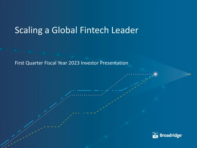 Broadridge Financial Solutions — Scaling a Global Fintech Leader investment banking deck cover