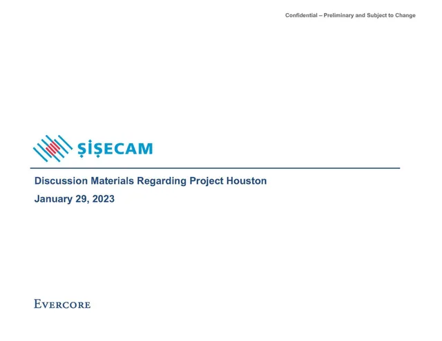 Evercore — Discussion Materials Regarding Project Houston deck cover