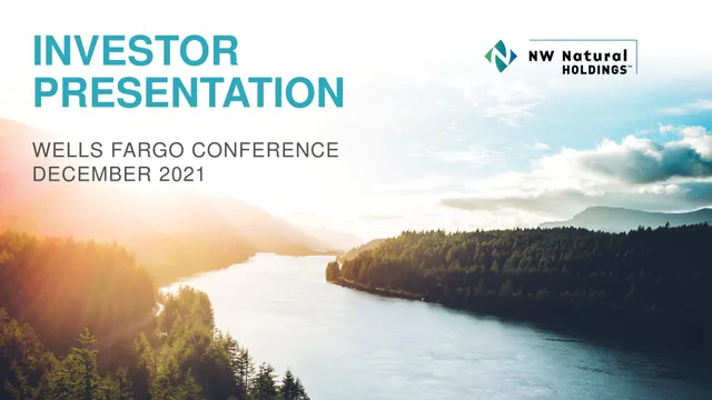 NW Natural Holdings — Investor Presentation investment banking deck cover