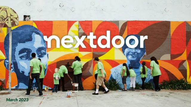 Nextdoor investment banking deck cover