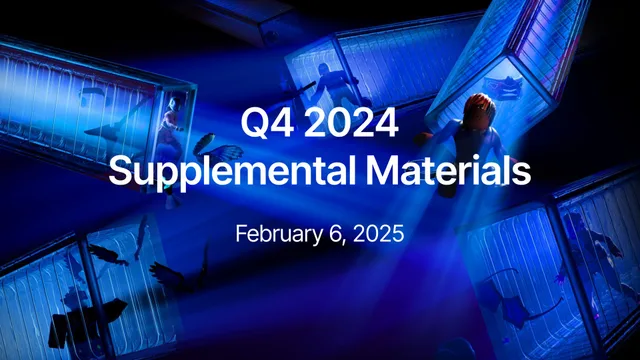 Roblox — Q4 2024 Supplemental Materials investment banking deck cover