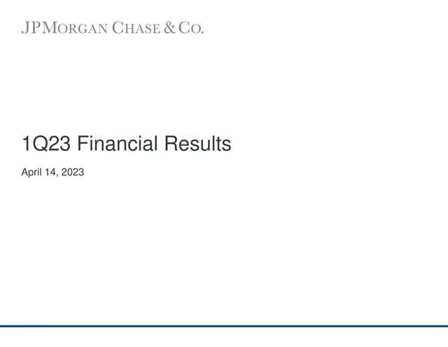 J P Morgan — 1Q23 Financial Results investment banking deck cover