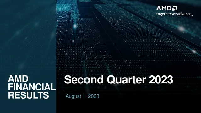 Amd — Second Quarter 2023 investment banking deck cover