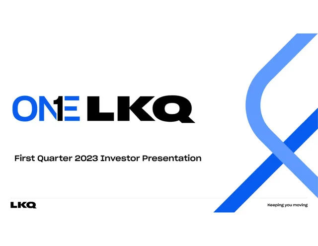 Lkq — One Lkq investment banking deck cover