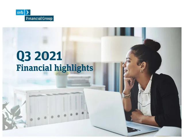 Silicon Valley Bank — Q3 2021 Financial highlights investment banking deck cover