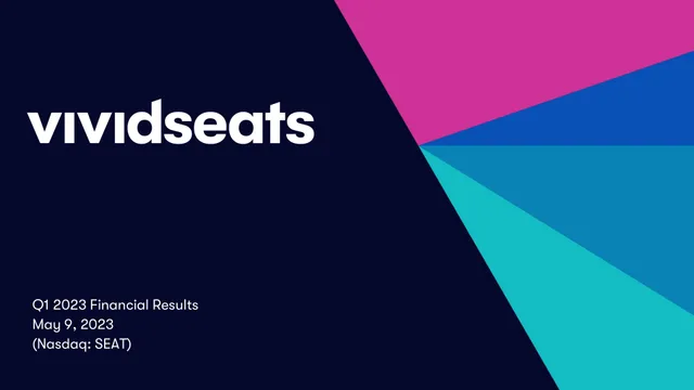 Vivid Seats — cover slide investment banking deck cover