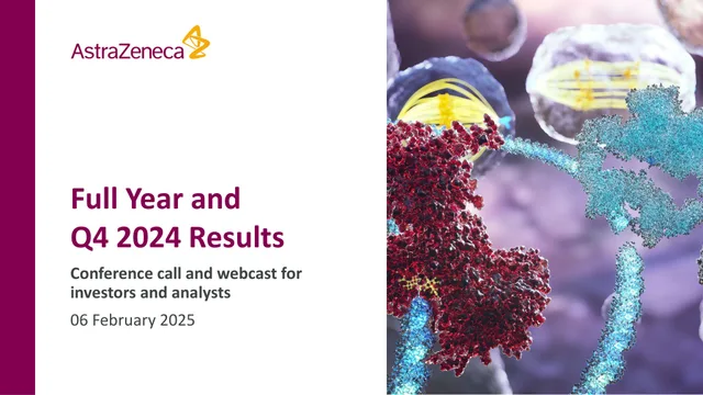 Astrazeneca — Full Year and Q4 2024 Results investment banking deck cover