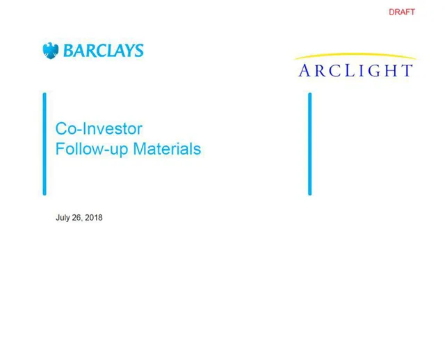 Barclays — Co-Investor Follow-up Materials investment banking deck cover