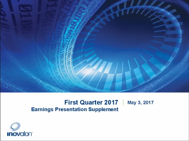 Inovalon — First Quarter 2017 Earnings Presentation Supplement investment banking deck cover