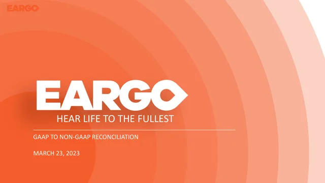 Eargo investment banking deck cover