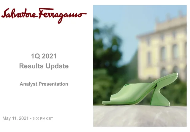 Salvatore Ferragamo — 1Q 2021 Results Update investment banking deck cover