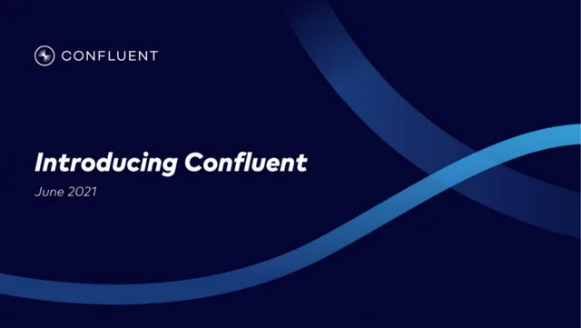 Confluent — Introducing Confluent investment banking deck cover