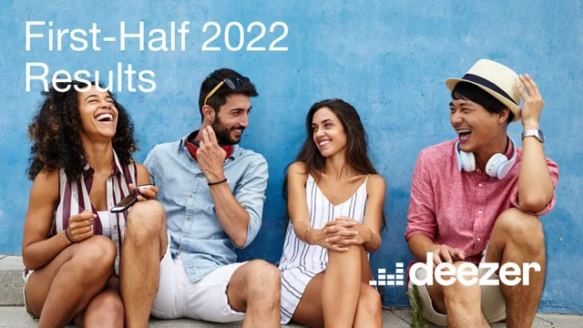 Deezer — First-Half 2022 Results investment banking deck cover